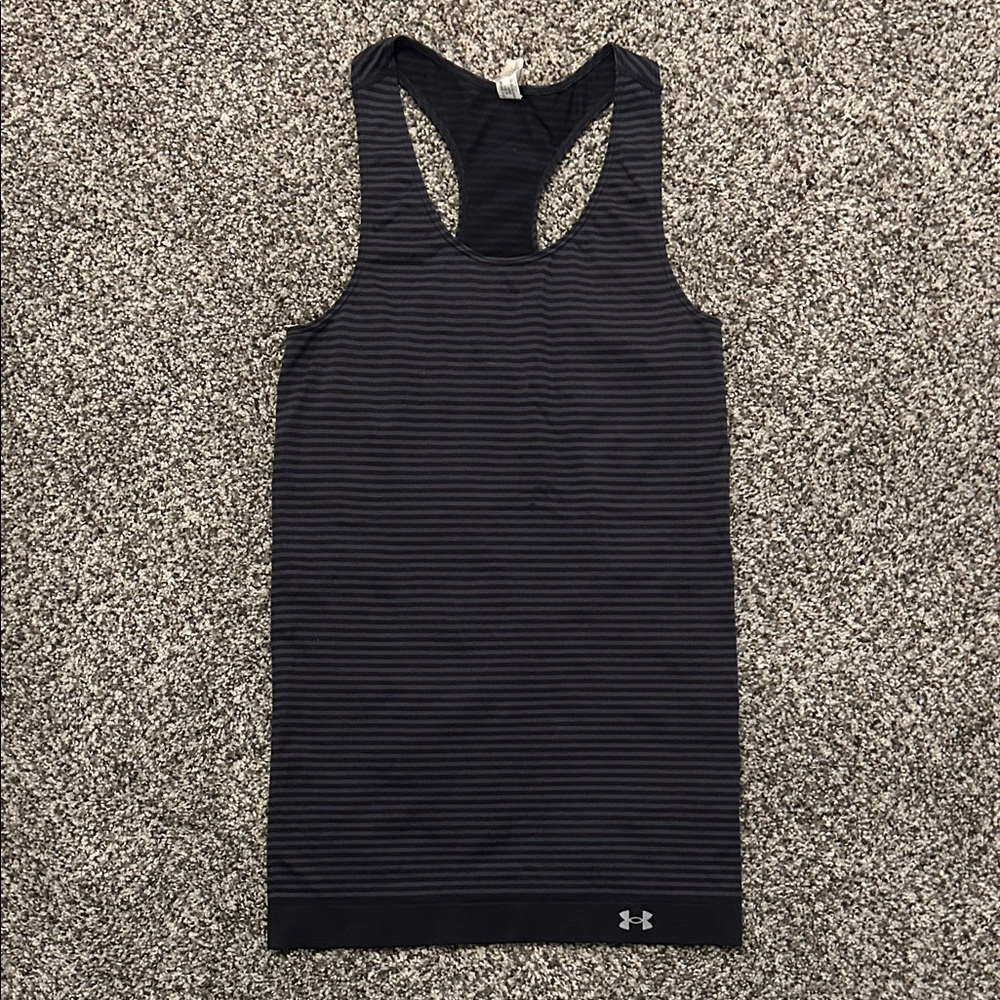 Under Armour Black Striped Tank Top
